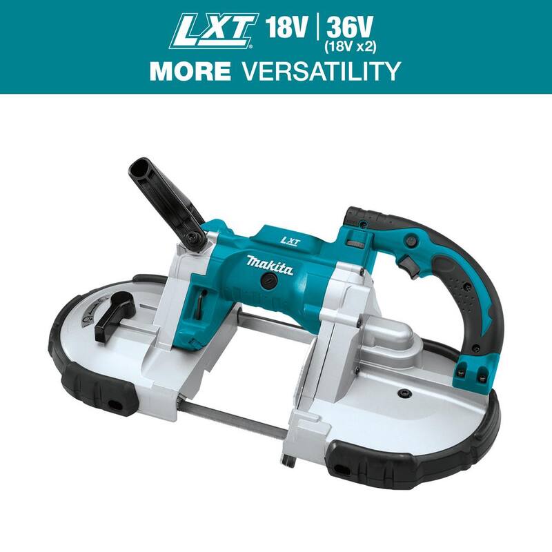 Sierra de cinta portátil Makita 18V LXT de iones de litio inalámbrica (sólo herramienta) - XBP02Z