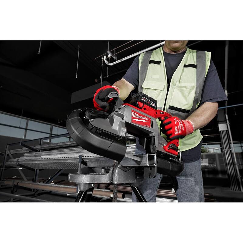 Milwaukee M18 FUEL 18V Sierra de Cinta Inalámbrica sin Escobillas de Litio-Ion de Corte Profundo con Doble Gatillo (Herramienta Solamente) - 2729S-20
