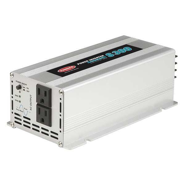 Tundra Power Inverter, Pure Sine Wave, 600 W Peak, 300 W Continuous, 2 Outlets - S300