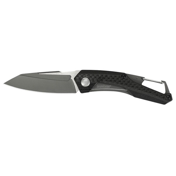 Tool Time 2.5 in. Reverb Folding Knife Two-Tone Sheepsfoot Blade G10 Handle with Carbon Fiber Overlay - TO2682237