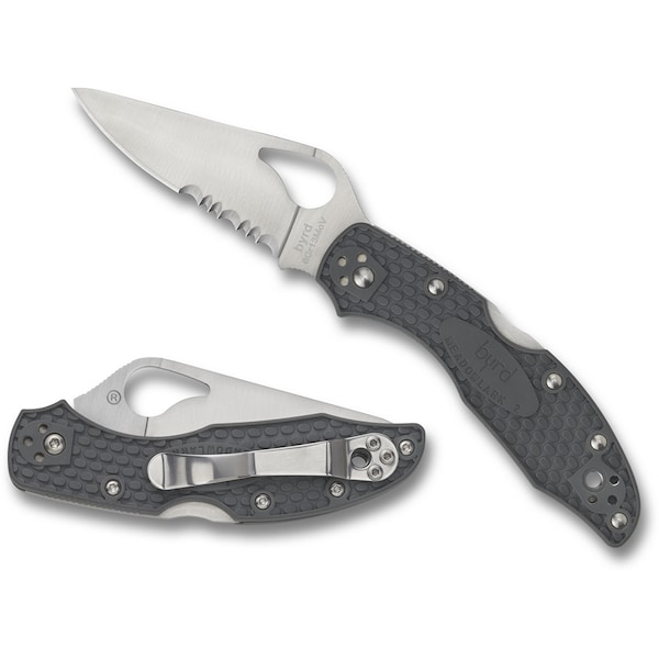 Spyderco 2023 Spyderco Meadowlark 2 Lightweight Gray Combo - SPY-BY04PSGY2