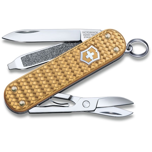 Swiss Army Brands 2024 Victorinox Classic Sd Precious Alox Brass Gold - VIC-0.6221.408G
