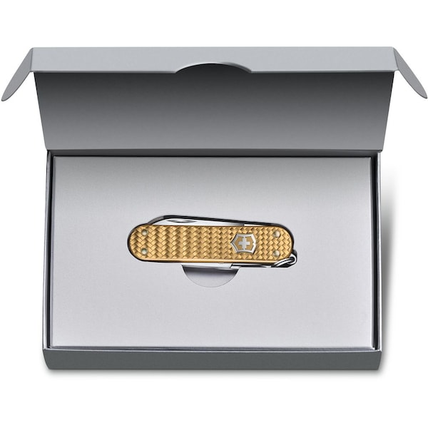 Swiss Army Brands 2024 Victorinox Classic Sd Precious Alox Brass Gold - VIC-0.6221.408G