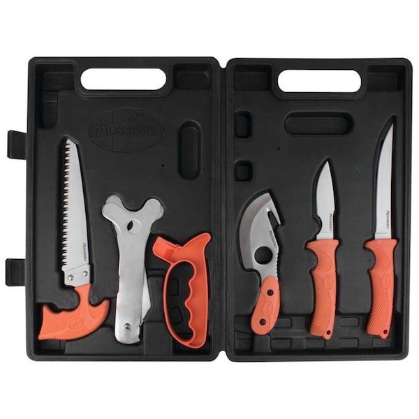 Tool 7 Piece 420 Stainless Steel Game Cleaning Set - Satin Finish Blades - TO3340377