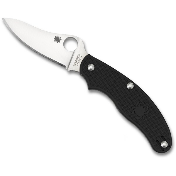 Spyderco 2024 Spyderco Uk Penknife Lightweight Black Slip Joint/Drop Point Plain - SPY-C94PBK3