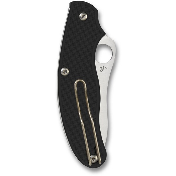 Spyderco 2024 Spyderco Uk Penknife Lightweight Black Slip Joint/Drop Point Plain - SPY-C94PBK3