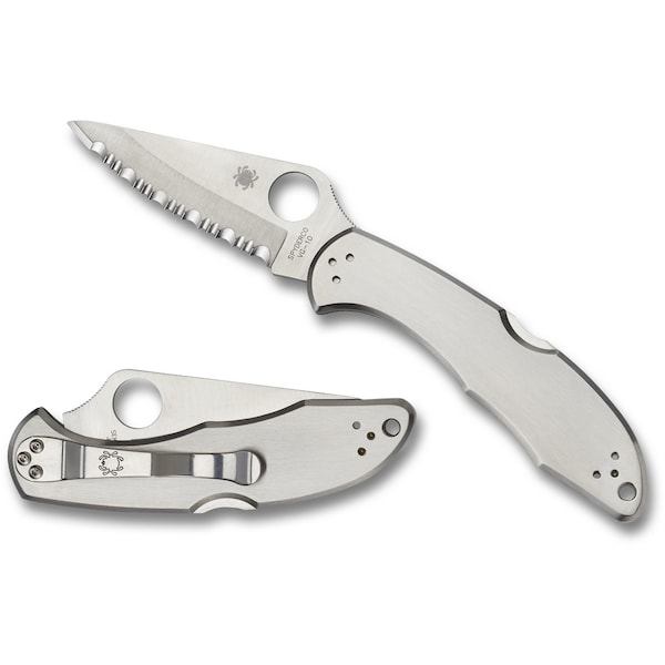 Spyderco 2024 Spyderco Delica 4 Stainless Serrated - SPY-C11S