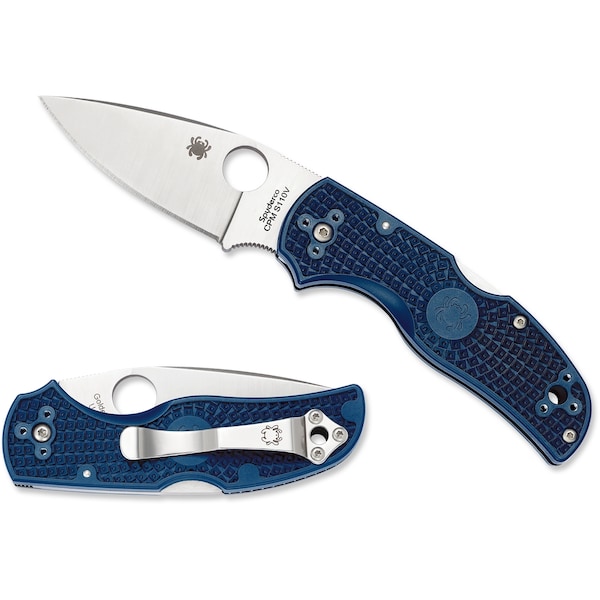 Spyderco 2024 Spyderco Native 5 Lightweight Dark Blue Cpm S110V Plain - SPY-C41PDBL5