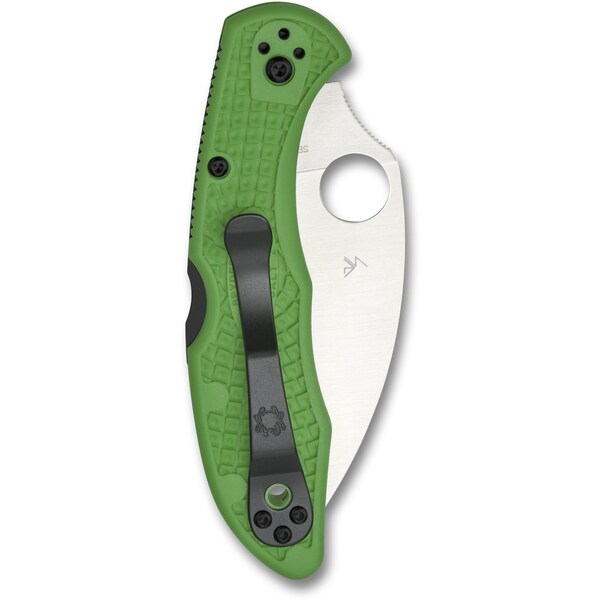 Spyderco 2023 Spyderco Salt 2, Lightweight Green, Serrated Wharncliffe Lc200N Steel, Reveal 7 - SPY-C88FSWCGR2
