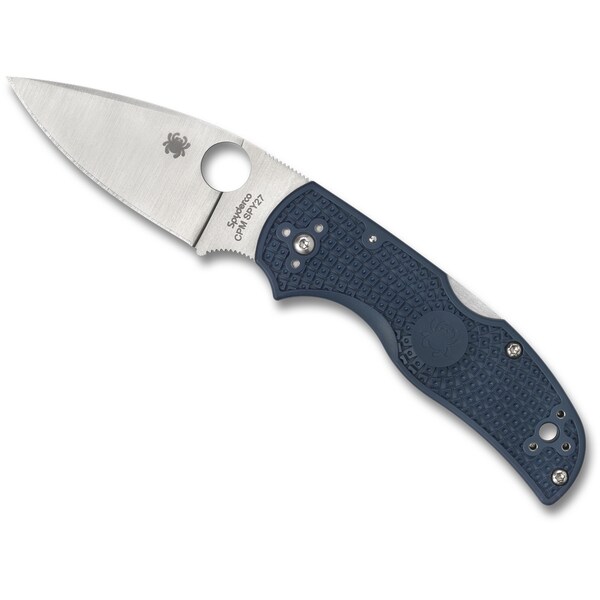 Spyderco 2024 Spyderco, Reveal V5, Native 5, Plain Edge, Blue Frn Handles - SPY-C41PCBL5