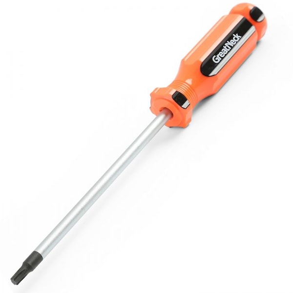 Great Neck T25 x 5 Inch Star Round Shank Screwdriver - 73225