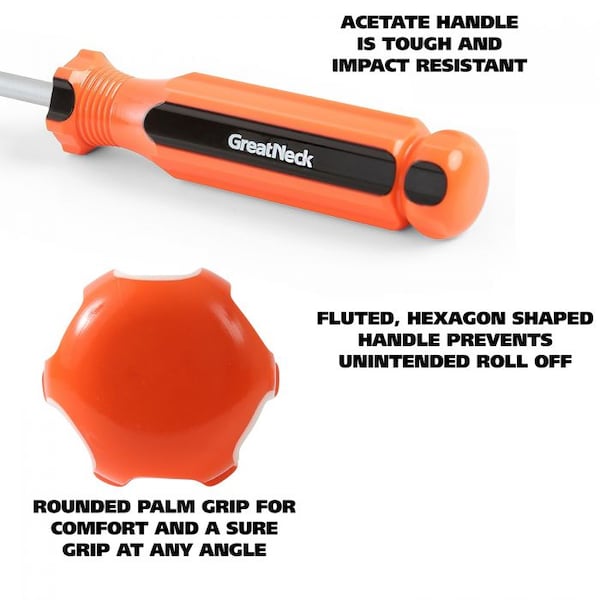 Great Neck T25 x 5 Inch Star Round Shank Screwdriver - 73225