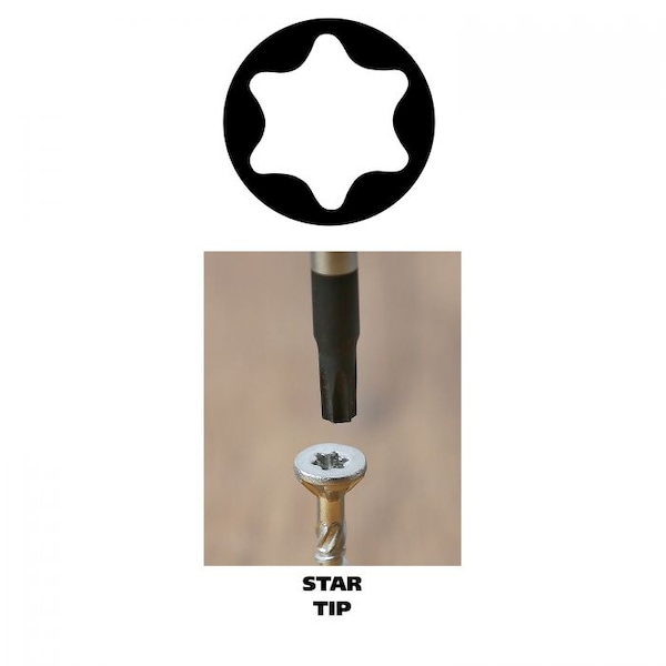 Great Neck T25 x 5 Inch Star Round Shank Screwdriver - 73225