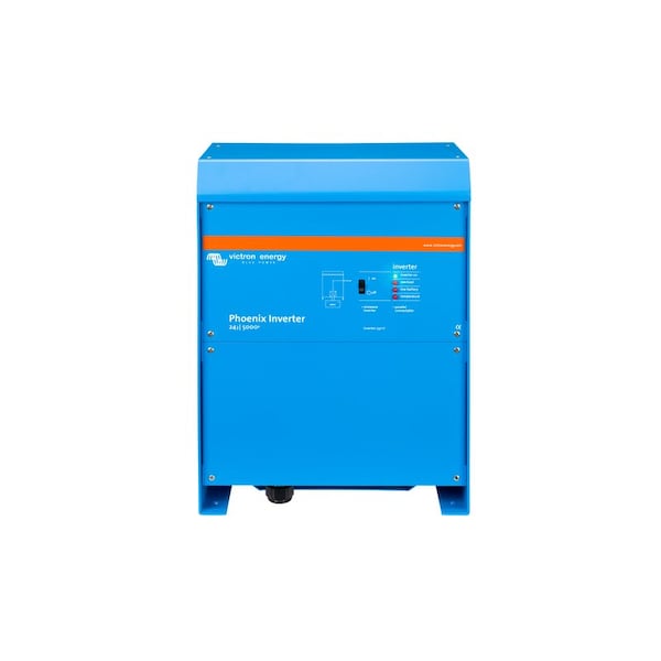 Victron Energy Power Inverter, Pure Sine Wave, 3,000 W Continuous, 1 Outlets - PIN123020100