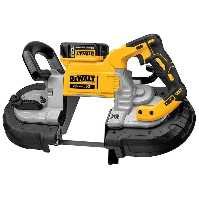 Sierra de cinta profunda inalámbrica sin escobillas DEWALT 20V MAX y (1) Batería de 20V 5.0AH - DCS374Bw5b