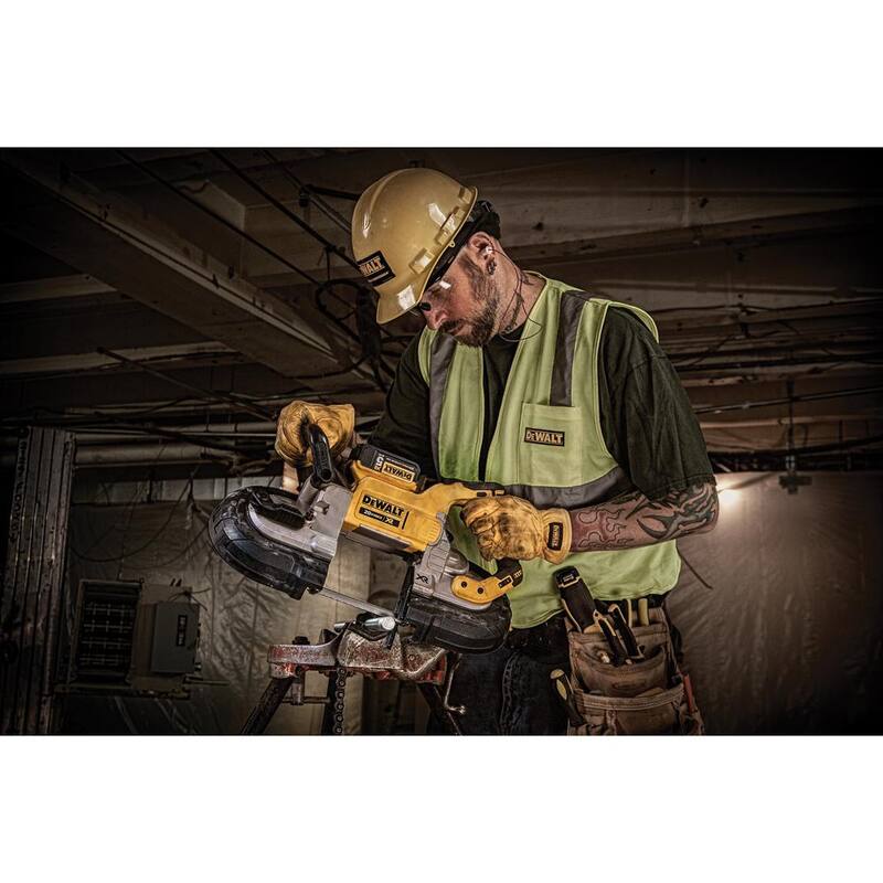 Sierra de cinta profunda inalámbrica sin escobillas DEWALT 20V MAX y (1) Batería de 20V 5.0AH - DCS374Bw5b