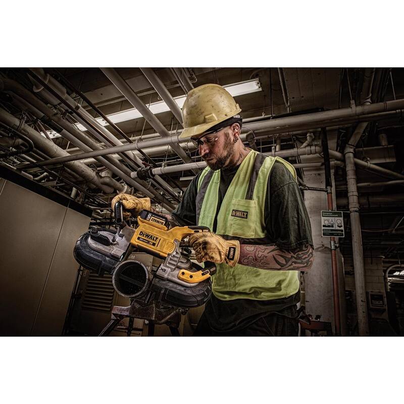 Sierra de cinta profunda inalámbrica sin escobillas DEWALT 20V MAX y (1) Batería de 20V 5.0AH - DCS374Bw5b