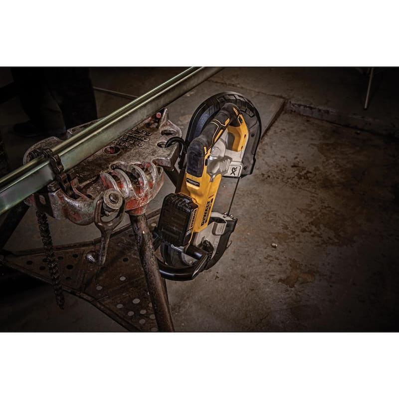 Sierra de cinta profunda inalámbrica sin escobillas DEWALT 20V MAX y (1) Batería de 20V 5.0AH - DCS374Bw5b