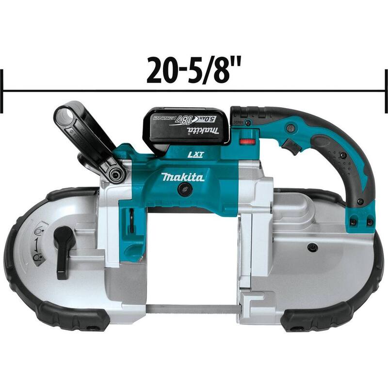 Sierra de banda portátil inalámbrica de iones de litio Makita 18V LXT 5.0Ah - XBP02TX