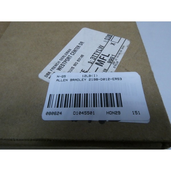 Allen Bradley KINETIX 5700 DUAL AXIS INVERTER 458-747V-DC 0-460V-AC 3PH 3.4KW SERVO DRIVES AND AMPLIFIER - 2198-D012-ERS3
