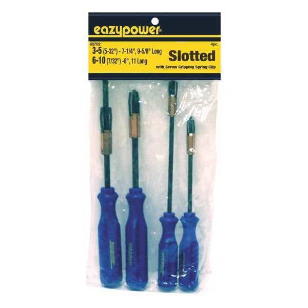 Eazypower Slotted Scrdrvr, 7.25, 9-5/8, 8, 11", 4 pcs. - 82782
