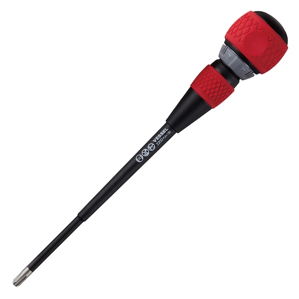 Vessel BALL GRIP Ratchet Screwdriver No.2200 +3 - 2200P3150