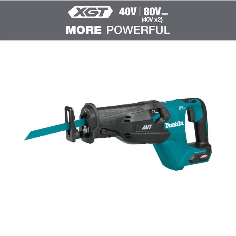 Sierra recíproca orbital inalámbrica sin escobillas AVT de Makita 40V max XGT (Herramienta solamente) - GRJ02Z