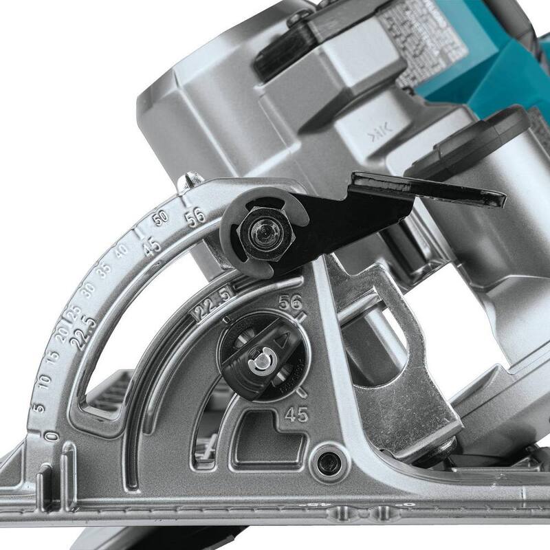 Sierra circular inalámbrica sin escobillas Makita 40V Max XGT con mango trasero y capacidad AWS de 10-1/4 pulgadas (herramienta solamente) - GSR02Z.