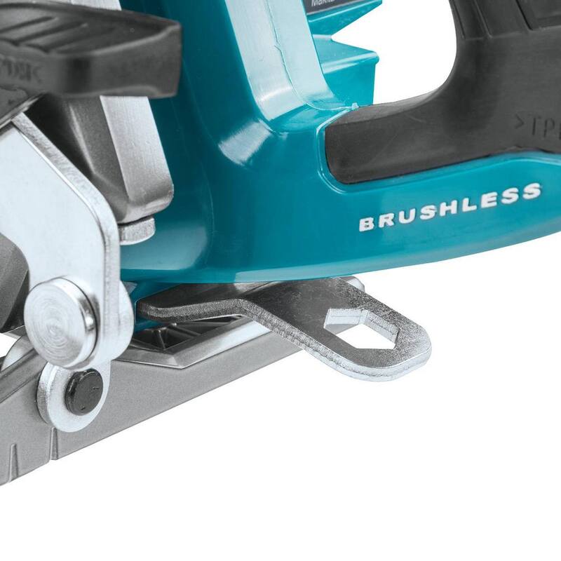 Sierra circular inalámbrica sin escobillas Makita 40V Max XGT con mango trasero y capacidad AWS de 10-1/4 pulgadas (herramienta solamente) - GSR02Z.