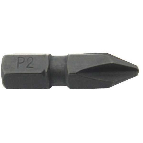 Westward Torsion Bit, SAE, 1/4", #2, 1, S2 Steel, PK5 - 38RW14