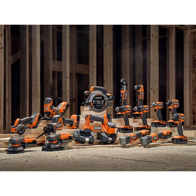 Sierra de banda inalámbrica sin escobillas y compacta de una mano RIDGID 18V (Herramienta solamente) - R87040B