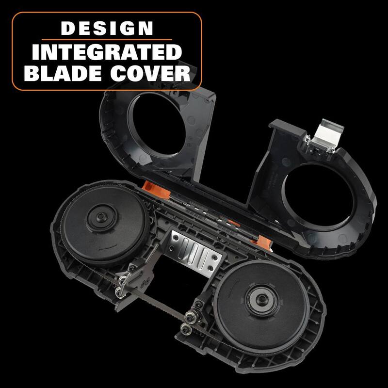 Sierra de banda inalámbrica sin escobillas y compacta de una mano RIDGID 18V (Herramienta solamente) - R87040B
