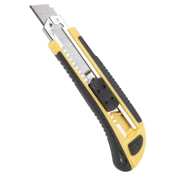 Vulcan Utility Knife, 4-7/8 in L Blade, 18 mm W Blade, High Carbon Steel Blade, Soft-Grip Handle - JL-VT45530