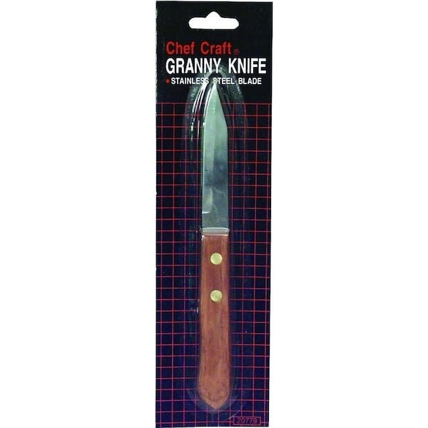 Rubbermaid Chef Craft Granny Knife, Stainless Steel Blade, Wood Handle - 20779