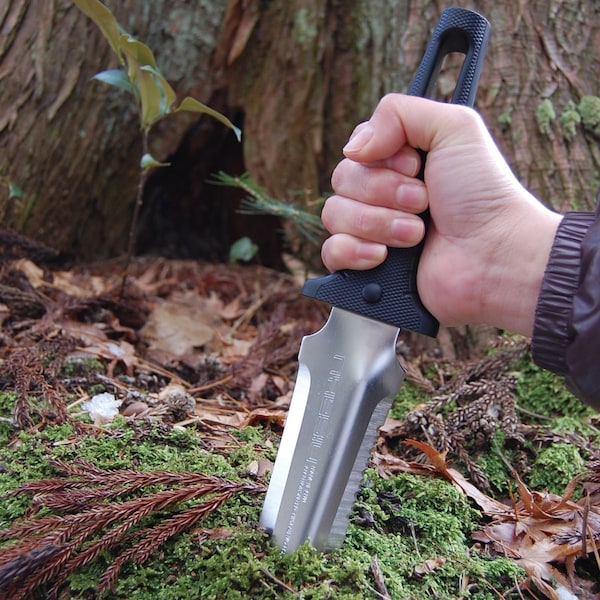 Nisaku Knife, Steel, Half Serrated, 7.5" Blade - NJP830