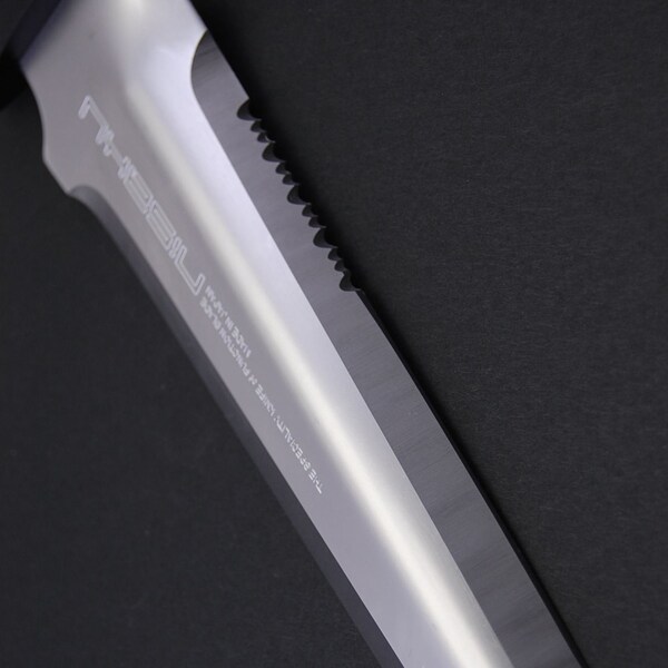 Nisaku Knife, Steel, Half Serrated, 7.5" Blade - NJP830