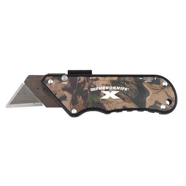 Olympia Tools Utility Knife, 1.18 in L Blade, 4.06 in W Blade, Ergonomic Handle - 33-130