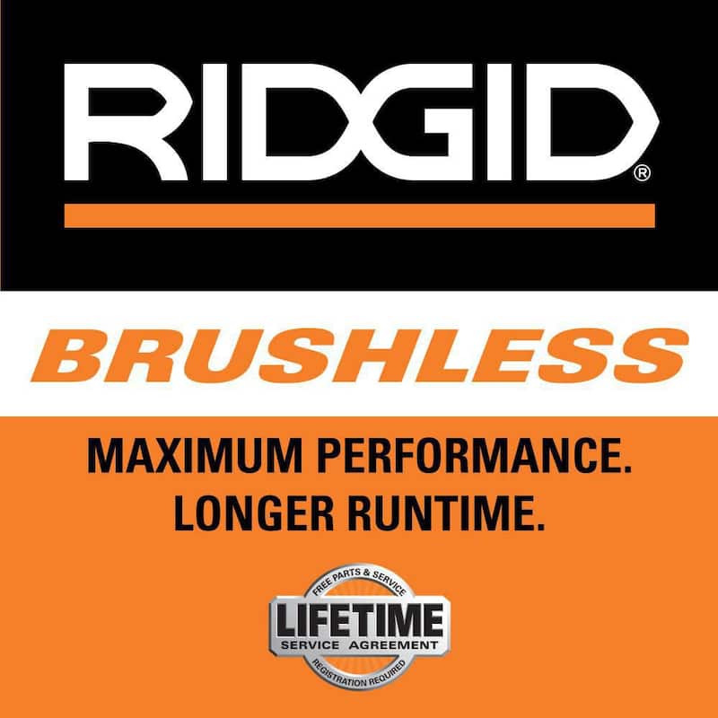 Sierra circular inalámbrica RIDGID 18V Brushless de 7-1/4 pulgadas con asa trasera y batería de iones de litio de 18V 8.0 Ah MAX Output EXP - R8658B-AC840080