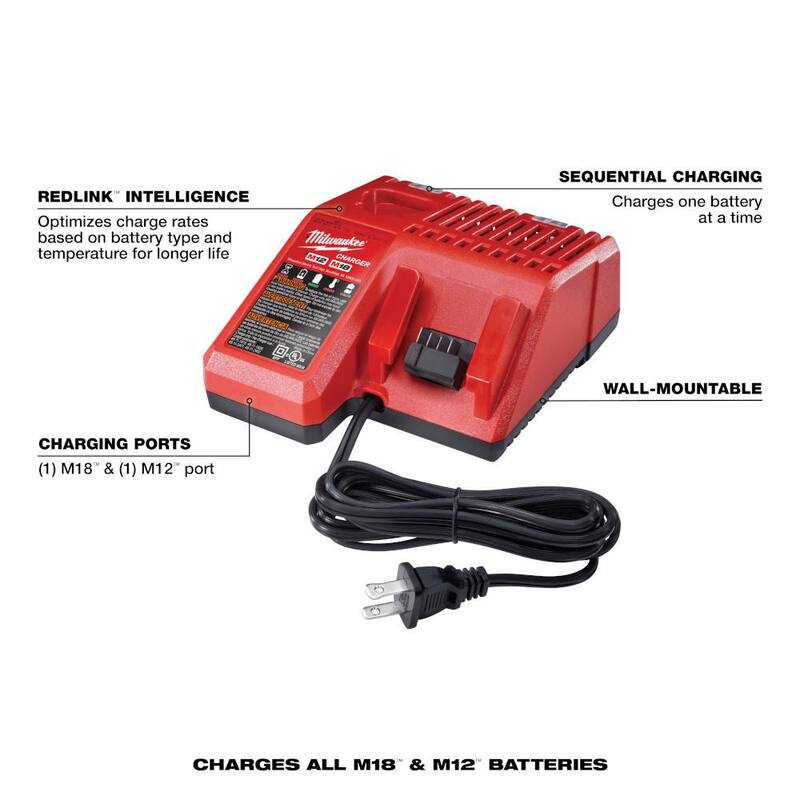 Sierra circular inalámbrica de 6-1/2 pulgadas Milwaukee M18 18V de iones de litio con kit de inicio M18 que incluye una batería de 5.0Ah y cargador - 48-59-1850-2630-20.
