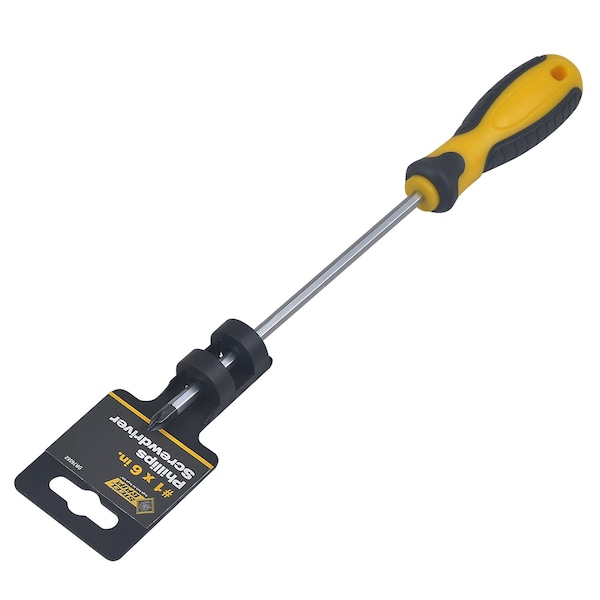 Steel Grip #1 X 6 in. L Phillips Screwdriver 1 pc - DR76562