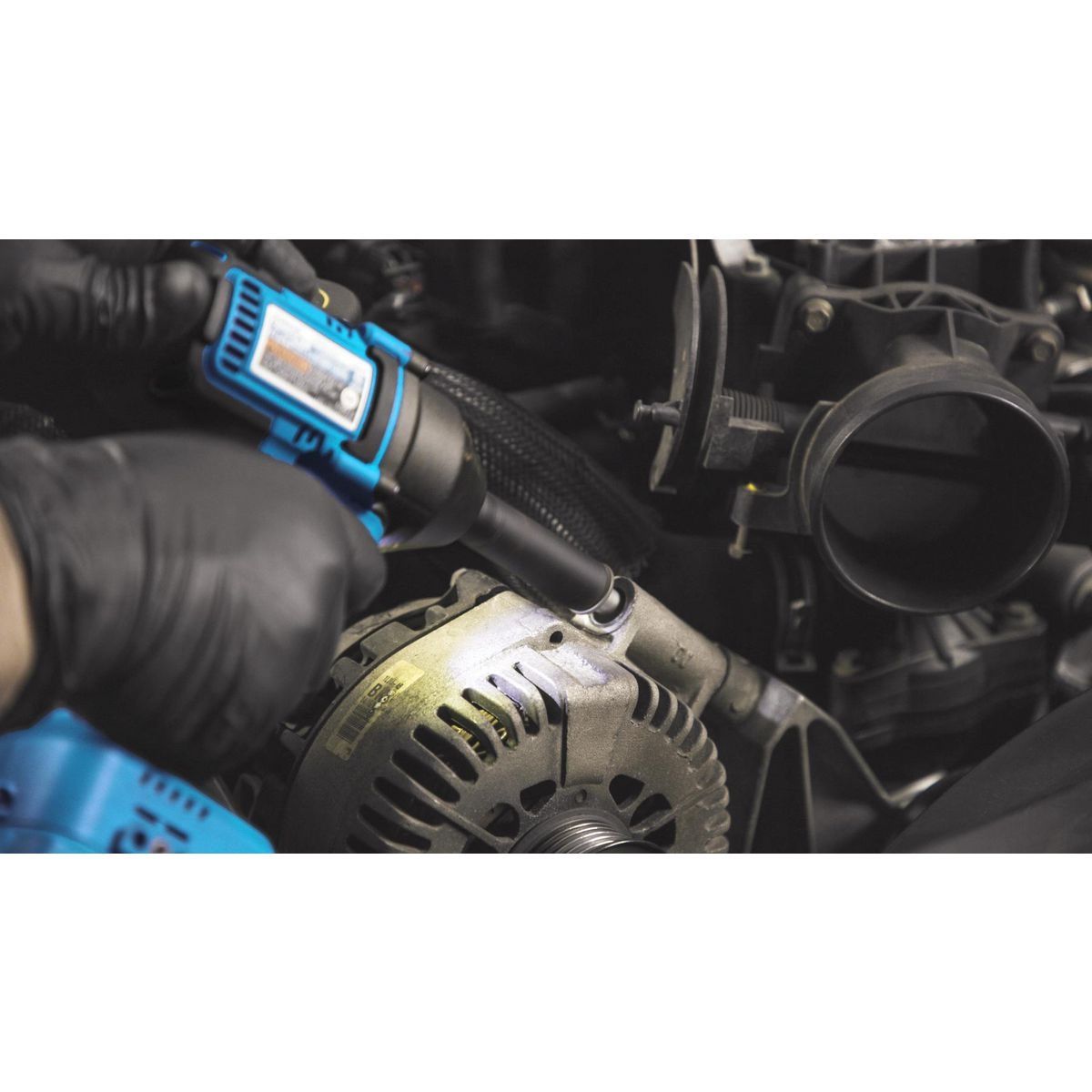 Hércules 20V Llave de Impacto Inalámbrica Brushless de 1/2 pulgadas Compacta de 3 Velocidades, Azul - Únicamente Herramienta - 57563