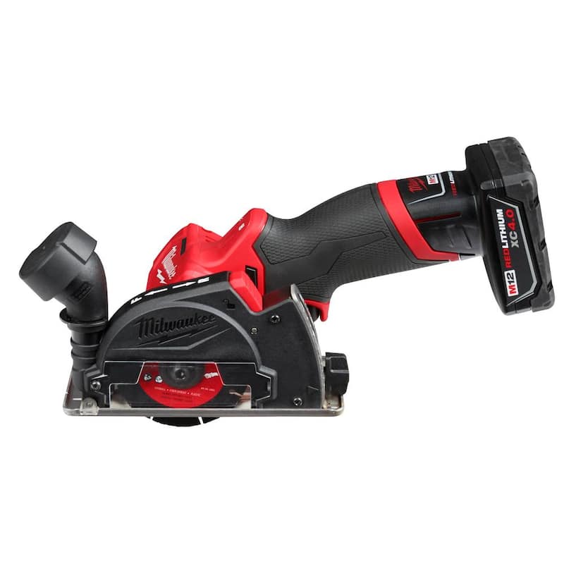 Kit de sierra circular sin escobillas Milwaukee M12 FUEL de 12V de 3 pulgadas con batería de iones de litio y ruedas de corte de metal de 3 pulgadas (paquete de 6) - 2522-21XC-49-94-3000-49-94-3000