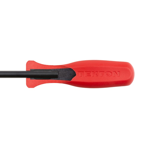 Tekton Long 5/16 Inch Slotted Hard Handle Screwdriver (Black Oxide Blade) - DSS14313