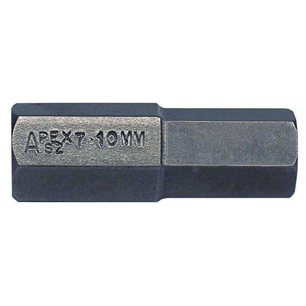 Apex Tool Group Torsion Bit, Metric, 7/16", Hex, 10mm, 7/8" - SZ-7-10MM