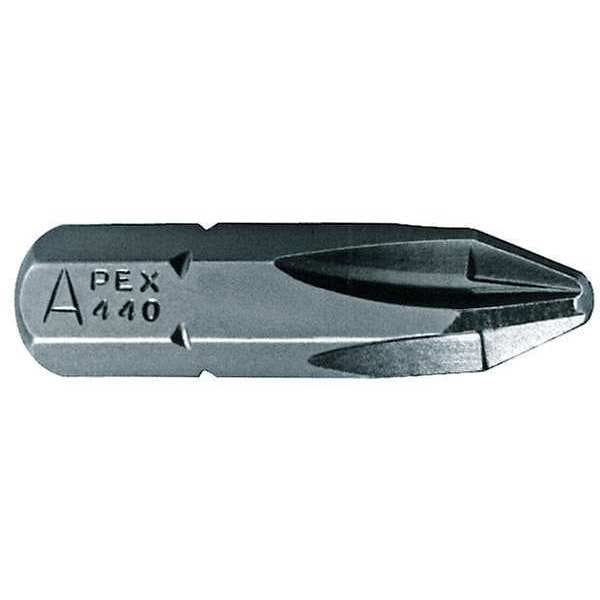 Apex Tool Group Torsion Bit, SAE, 1/4", Hex, #1, 1", PK5 - 446-1X-5PK