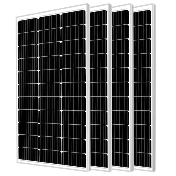 Mighty Max Battery Monocrystalline Solar Panel, 100 W, 12V, MC4 - MAX3990191