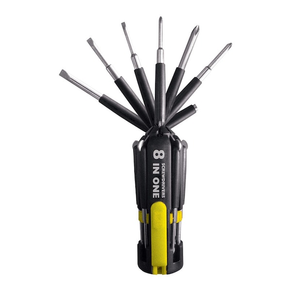 Steel Grip Scrwdrvr&Flshlght 8In1 - DR61556