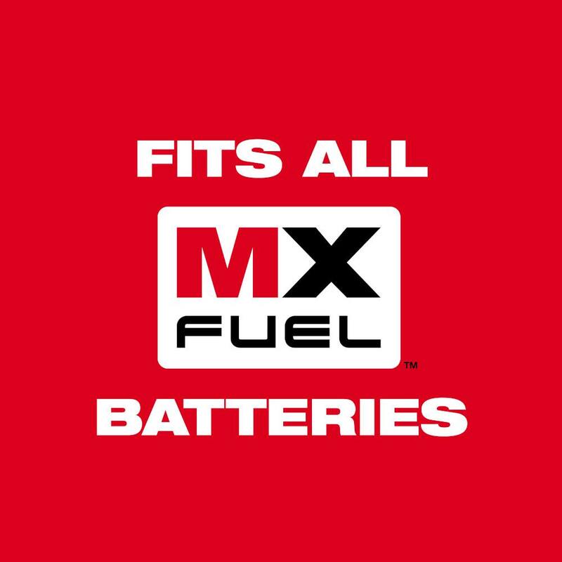 Sierra de corte Milwaukee MX FUEL de 14 pulgadas con kit de sierra de corte con baterías XC8.0 (3), extensión de batería portátil (1) y super cargador (1) - MXF315-2XC-MXF010-0-MXFXC608.