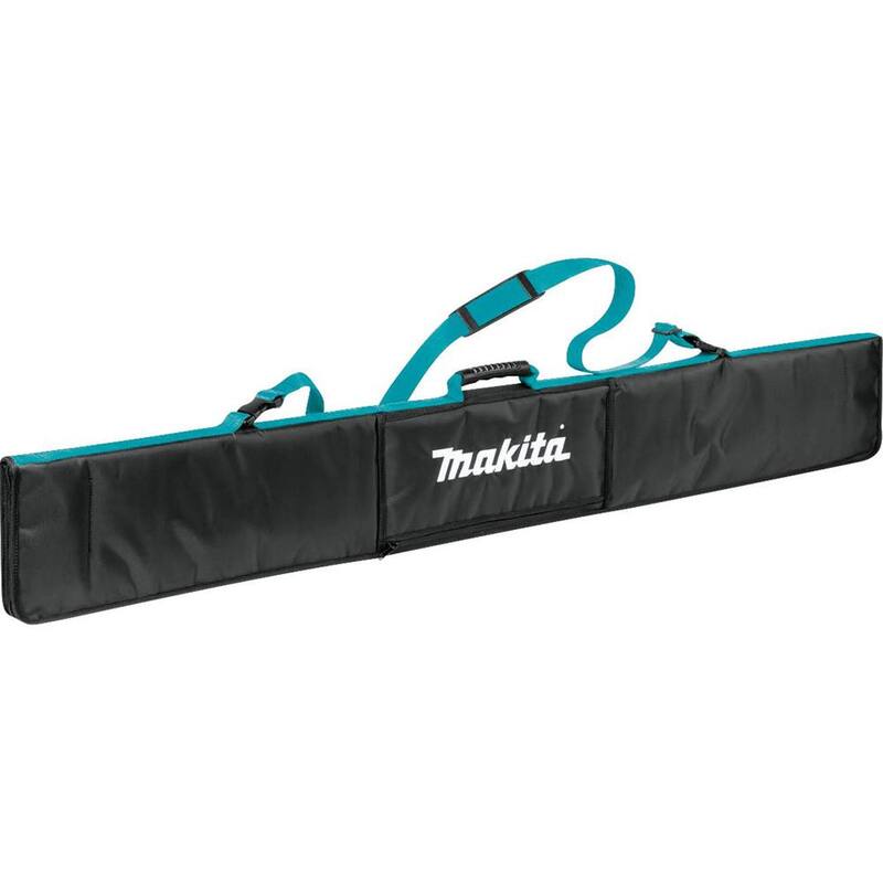 Makita 36V (18V X2) LXT Sierra Circular sumergible inalámbrica sin escobillas de 6-1/2" Kit (5.0Ah) y Riel Guía de 55" con Bolsa y Abrazaderas - XPS01PT85E07023