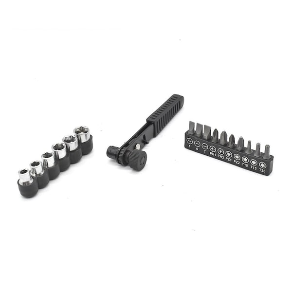 Superior Steel 17Piece Mini Ratchet DualHead Screwdriver Set - BS17B